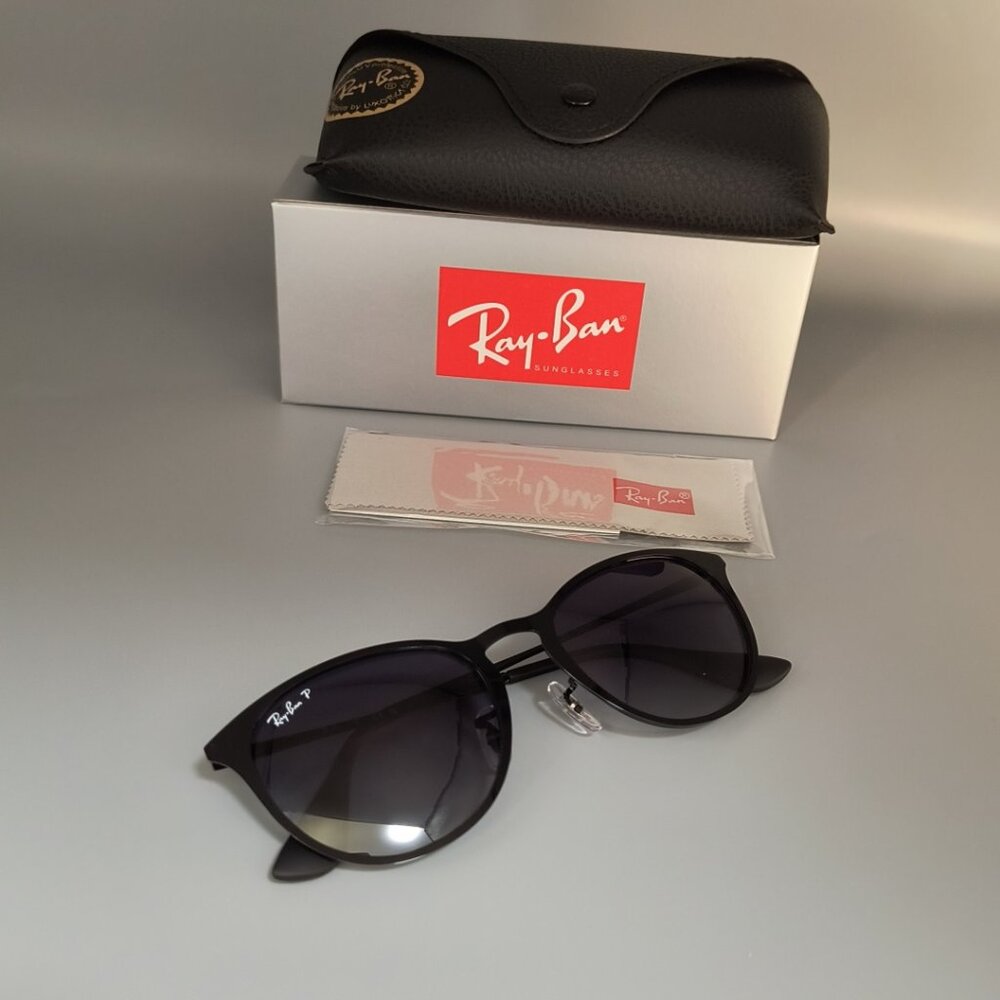 NEW Ray-Ban RB3539 Black Frame Gray Gradient Lens 54-19 Sunglasses